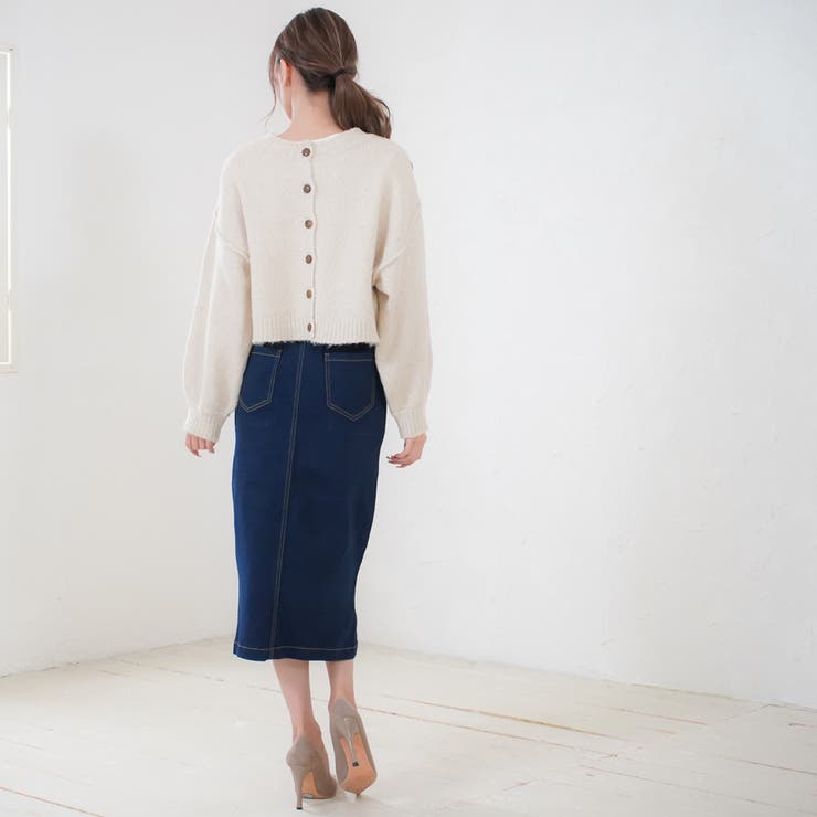 デニムスカート デニム タイトスカート | MiiDUE | 詳細画像10 