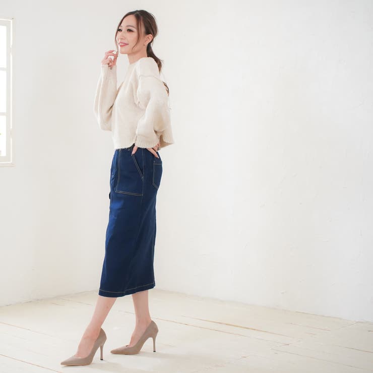 デニムスカート デニム タイトスカート[品番：MIDW0000927]｜MiiDUE