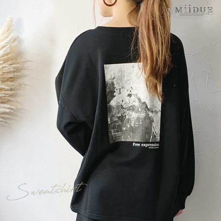 裏毛 トレーナー レディース オーバーサイズ おしゃれ 長袖 トップス 品番 Midw Miidue ミイデューエ のレディース ファッション通販 Shoplist ショップリスト