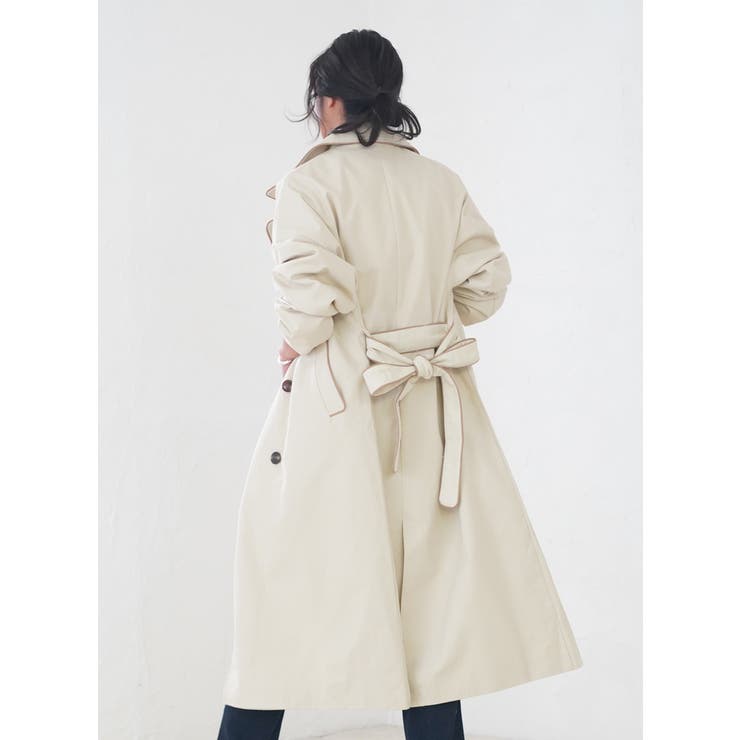 ＼半額SALE／ パイピング スプリングコート[品番：MIDW0000207 トレンチコート ジャケット・アウター