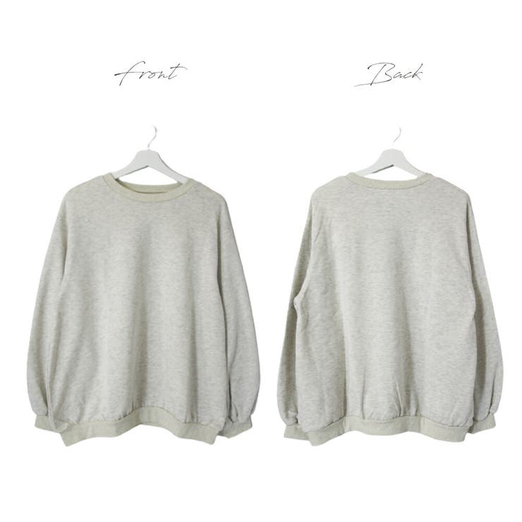 裏毛 スウェット トレーナー | MiiDUE | 詳細画像7 