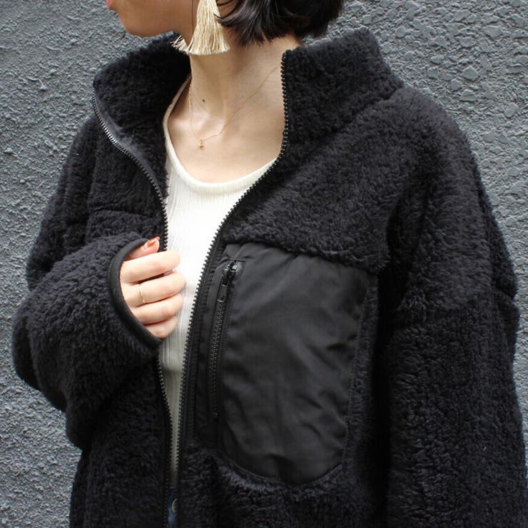 ボア ボアジャケット ブルゾン ボアブルゾン ジャケット レディース