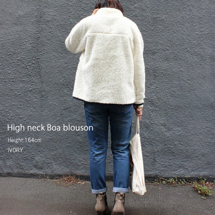 ボア ボアジャケット ブルゾン ボアブルゾン ジャケット レディース | MiiDUE | 詳細画像7 