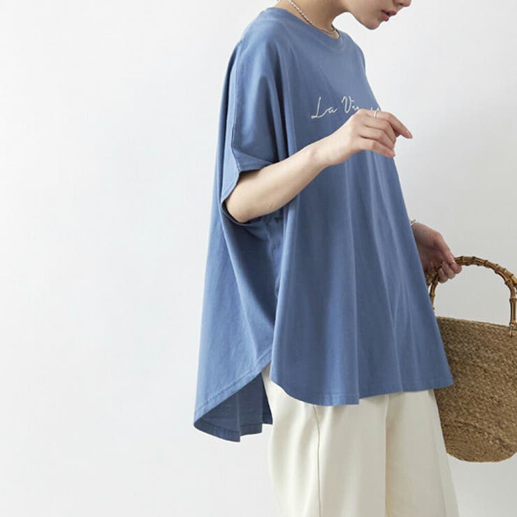 ポンチョ風 Tシャツ レディース[品番：MIDW0001262]｜MiiDUE