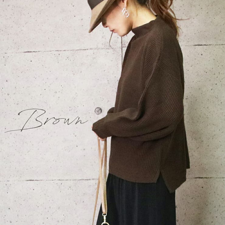 ボトルネック モックネック ニット | MiiDUE | 詳細画像12 