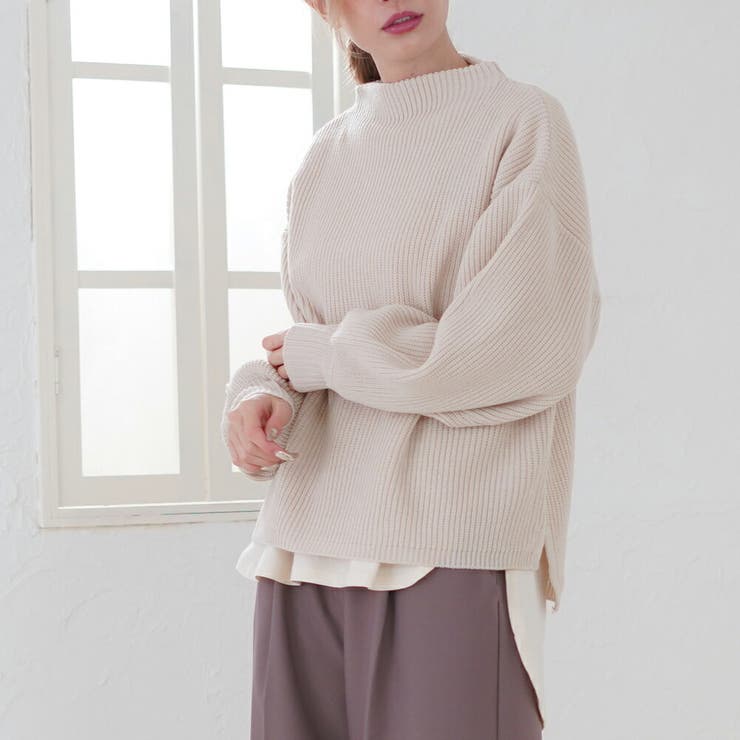 ボトルネック モックネック ニット | MiiDUE | 詳細画像6 