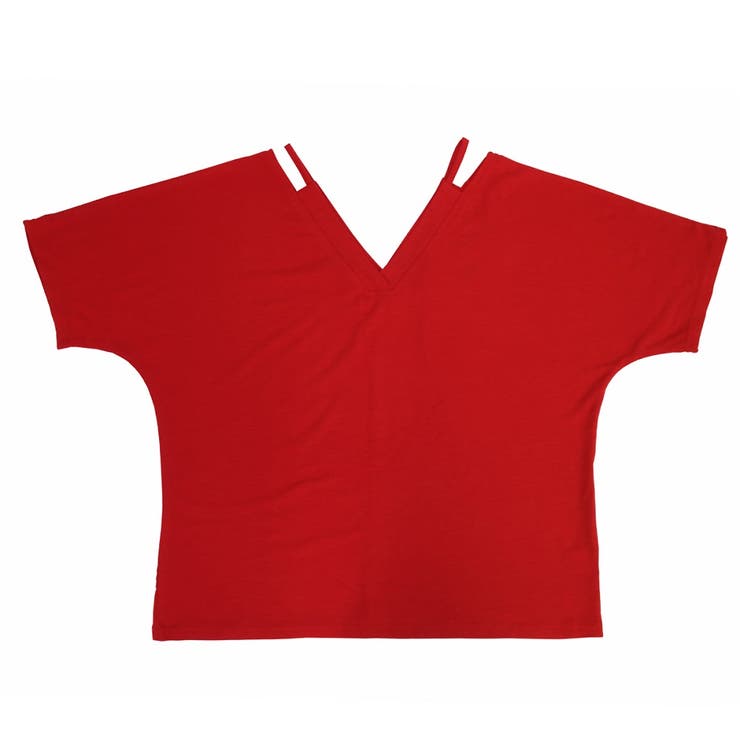 Tシャツ レディース 半袖 無地 白 黒 シンプル Ｖネック トップス | MiiDUE | 詳細画像12 