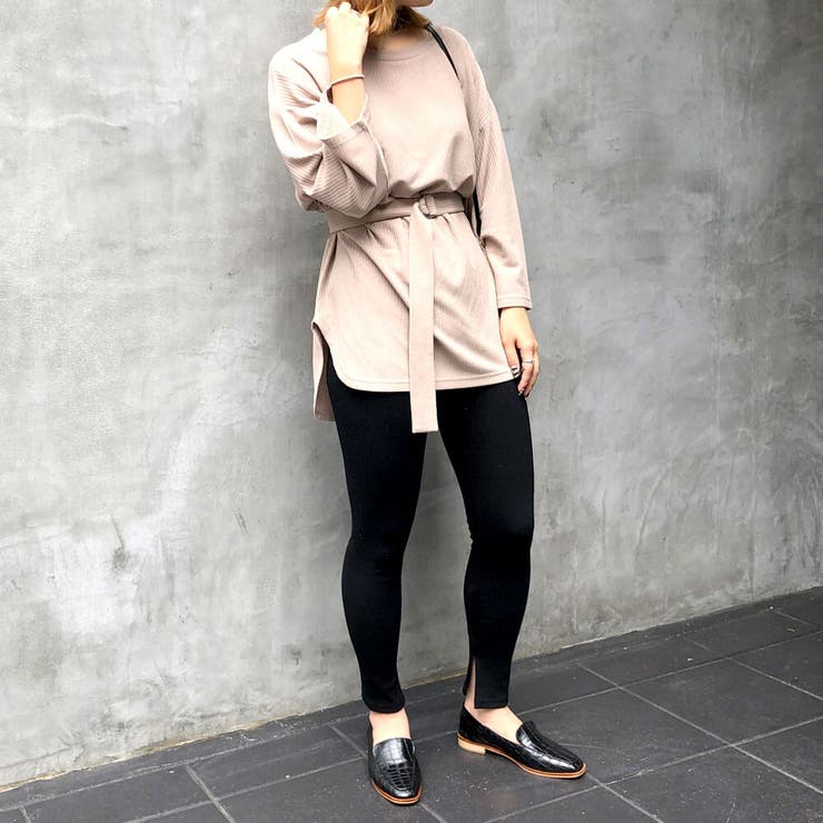 肌触りの良い 太リブ ベルト付き | MiiDUE | 詳細画像7 