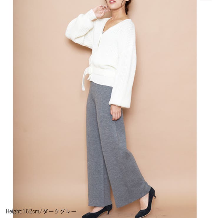 ニットワイドパンツ ガウチョパンツ ミラノリブ 品番 Midw Miidue ミイデューエ のレディース ファッション通販 Shoplist ショップリスト