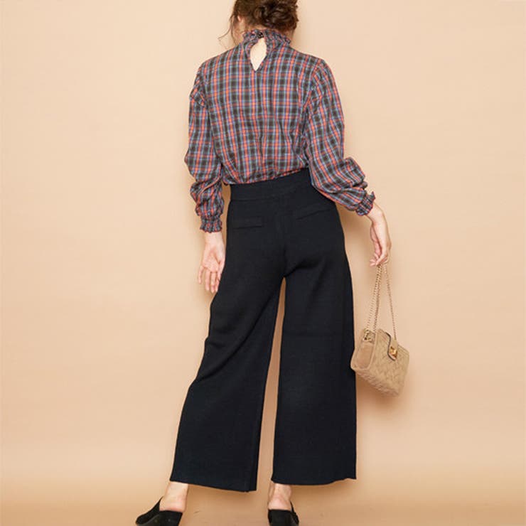 ニットワイドパンツ ガウチョパンツ ミラノリブ 品番 Midw Miidue ミイデューエ のレディース ファッション通販 Shoplist ショップリスト