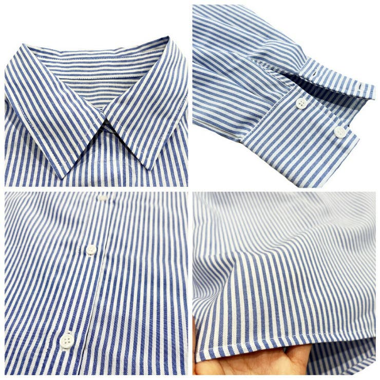 シャツ 長袖 ストライプシャツ | MiiDUE | 詳細画像10 