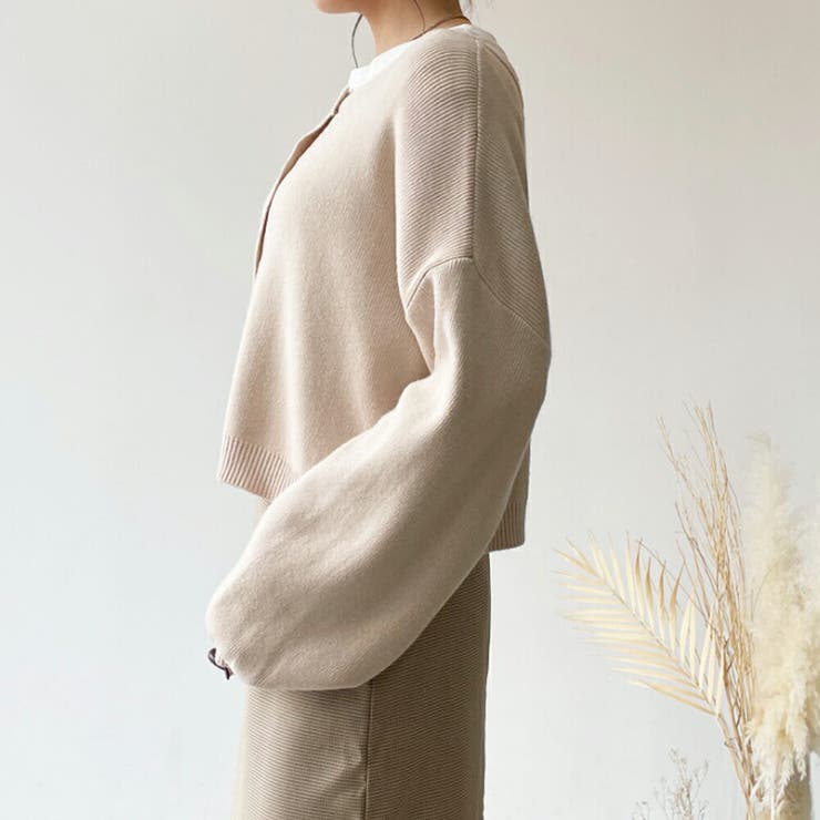 前後2way ニットカーディガン レディース | MiiDUE | 詳細画像7 