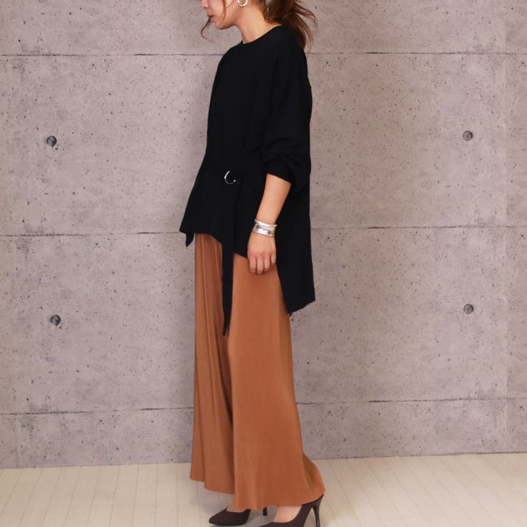 フロントベルトニット ゆるニット ニット | MiiDUE | 詳細画像12 