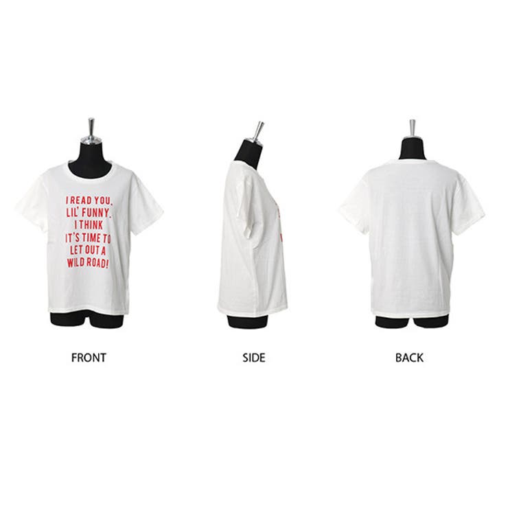 【送料無料/メール便】程良いゆとりあるシルエ♪ロゴTシャツロゴTレディースプリントTシャツTシャツレディース半袖トップス/Miidueミイデューエ