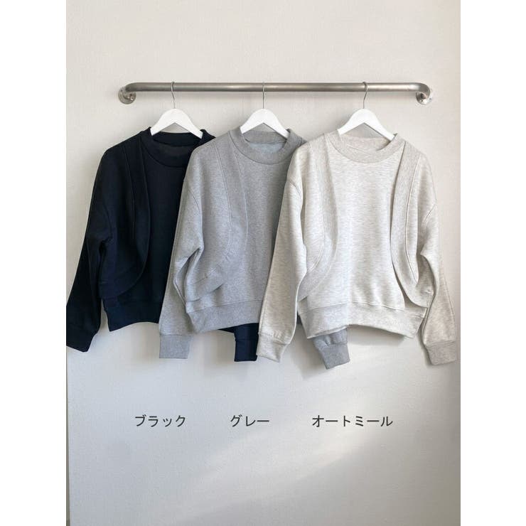 裏起毛 トレーナー スウェット[品番：MIDW0001273]｜MiiDUE