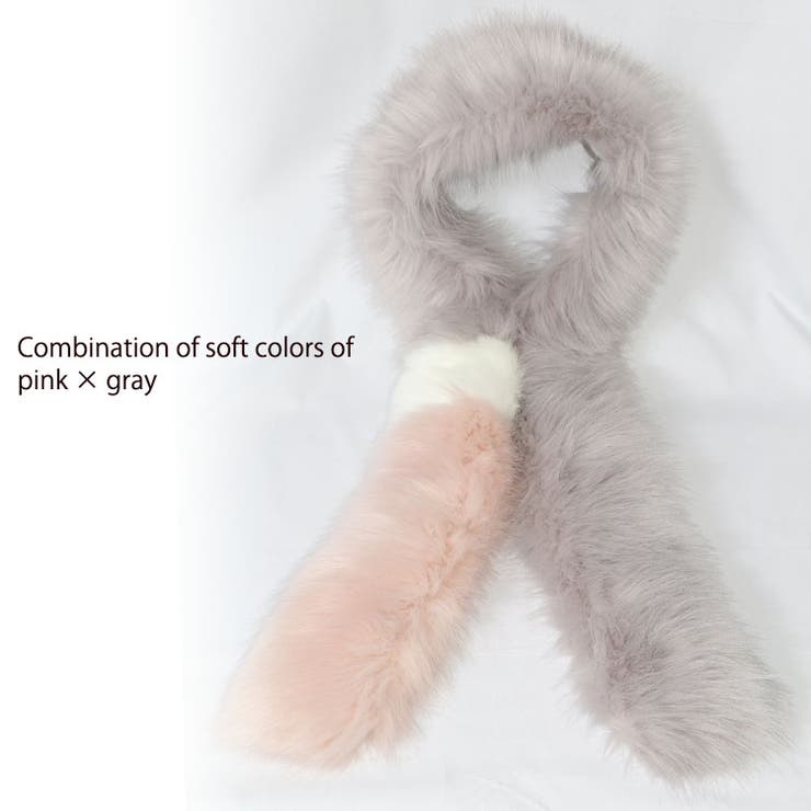 フェイクファー 配色 ティペット | mili an deni | 詳細画像9 