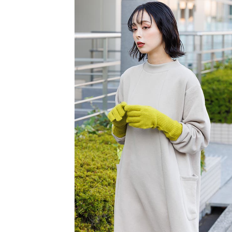 カラーニットアームカバー 手袋 フリーサイズ | mili an deni | 詳細画像7 