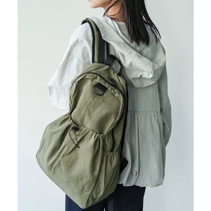 カーキ | ドロストーリングバッグ リュック バックパック | mili an deni
