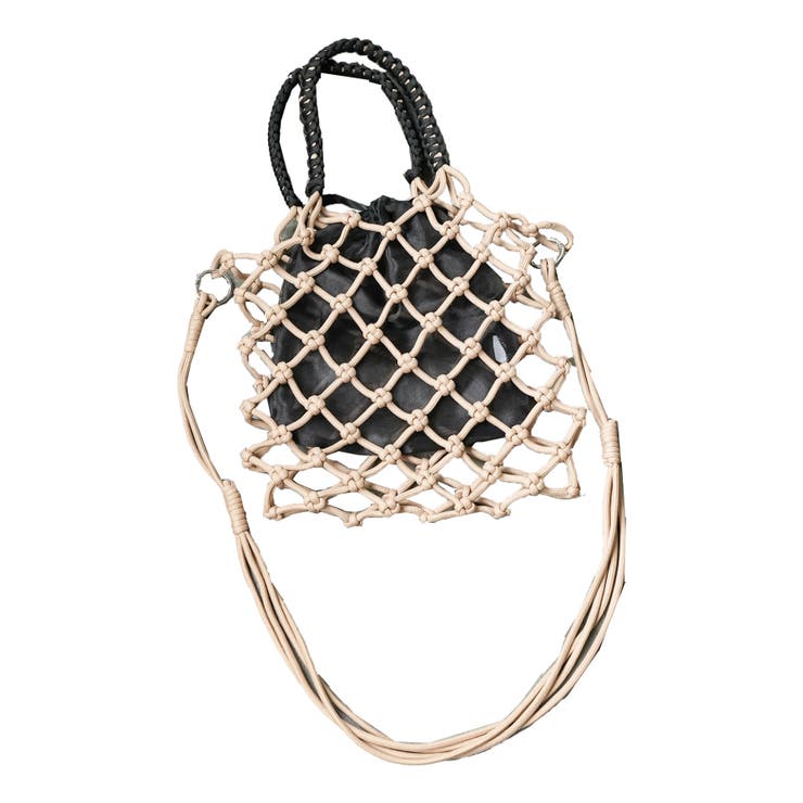 ブラウン | あみバッグ ロープショルダーバッグ 鞄 | mili an deni