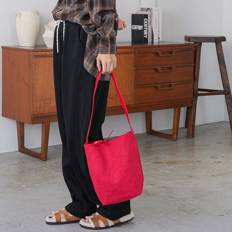 フェイクスウェードショルダーバッグ トートバッグ ショルダーバッグ | mili an deni | 詳細画像17 