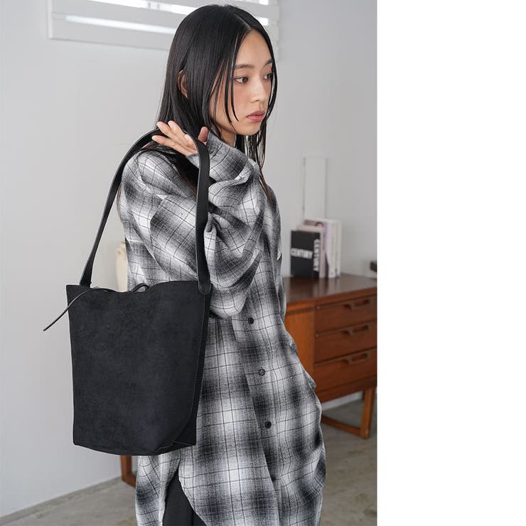 フェイクスウェードショルダーバッグ トートバッグ ショルダーバッグ | mili an deni | 詳細画像22 