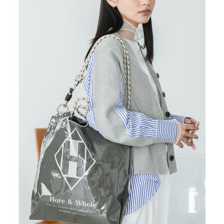 カーキ | 3WAYビニールロープトートバッグ レディース ハンドバッグ | mili an deni