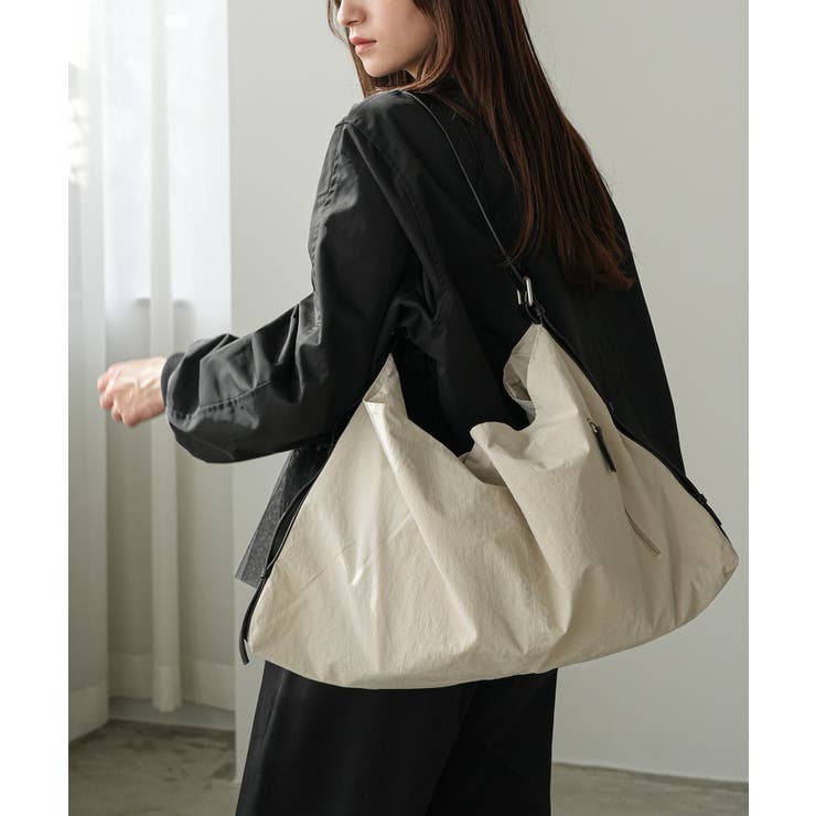 アイボリー | 2WAYナイロンショルダーバッグ ショルダーバッグ 斜め掛け | mili an deni