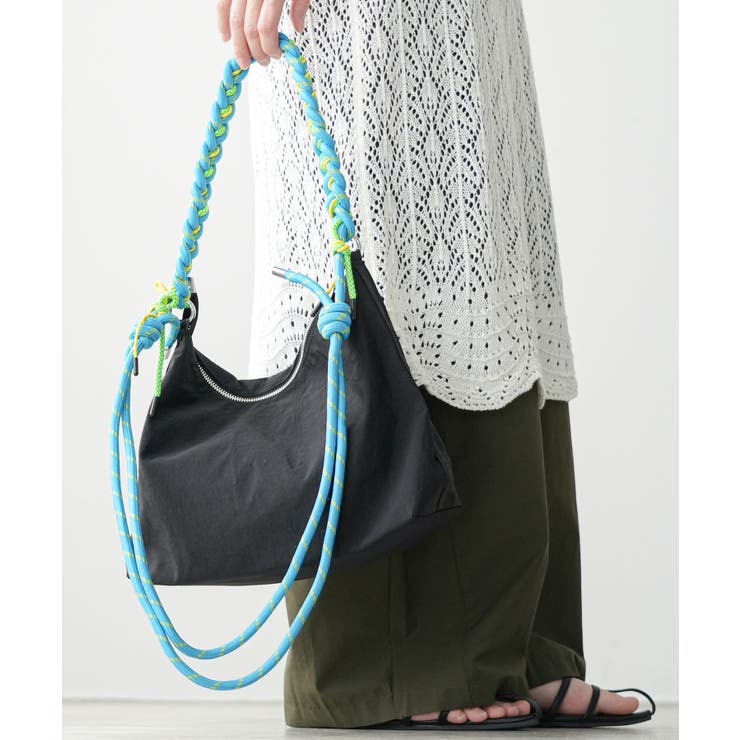 ブラック | カラフルロープハンドル 2WAYバッグ レディース | mili an deni