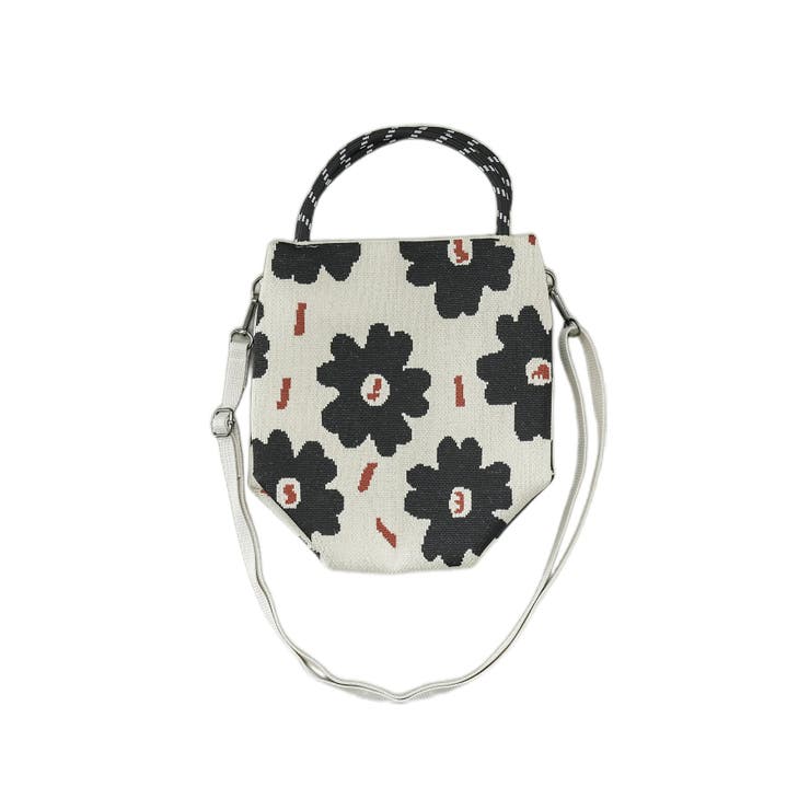 ブラックフラワー | ニットトートバッグ レディース 春夏 | mili an deni