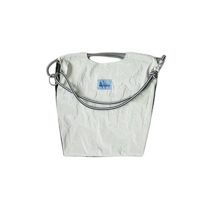 アイボリー | 3WAY配色ビニールコーティングロープバッグ レディース トートバッグ | mili an deni