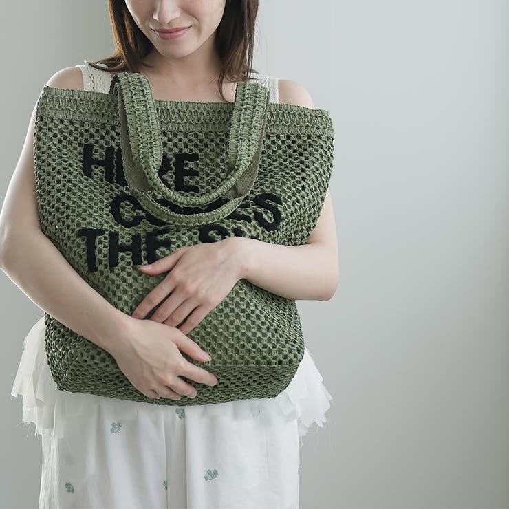 バッグ レディース ロゴジュートトートバッグ | mili an deni | 詳細画像14 