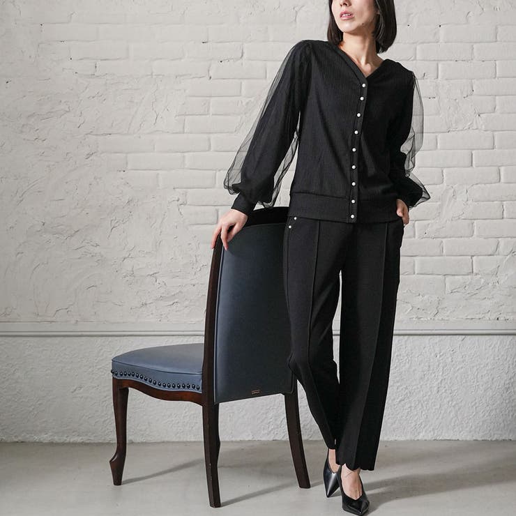 レディース パンツ パールスカラップパンツ | mili an deni | 詳細画像10 