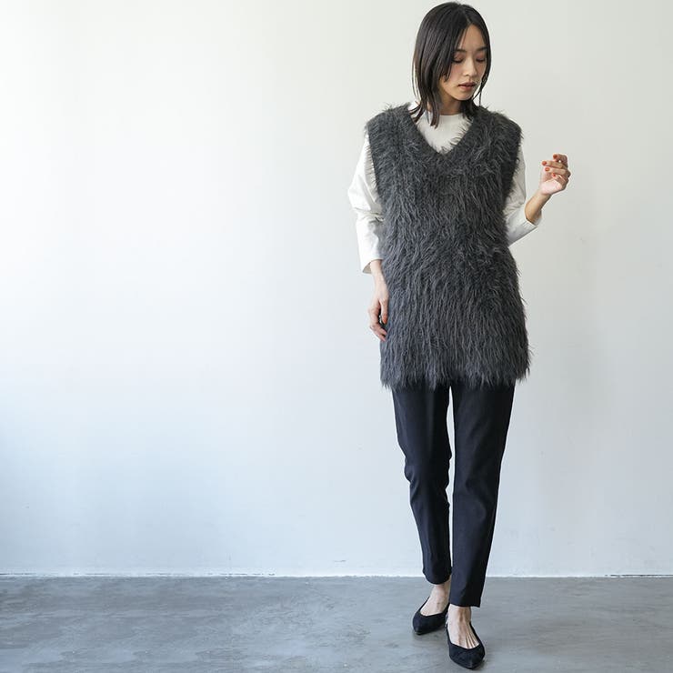 裏起毛テーパードパンツ スーパーストレッチ 美脚 | mili an deni | 詳細画像19 