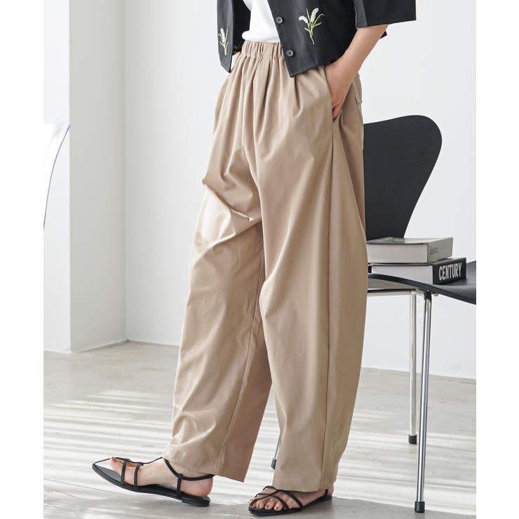 ベージュ | タックコクーンチノパンツ レディース パンツ | mili an deni