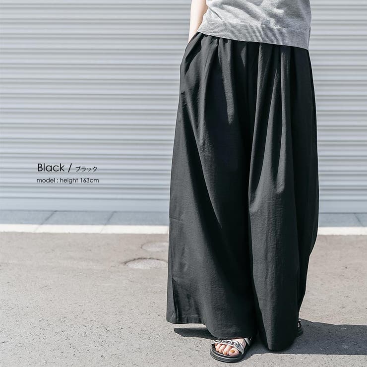 スカーフ付き ミリタリーワイドパンツ ロング丈 | mili an deni | 詳細画像18 