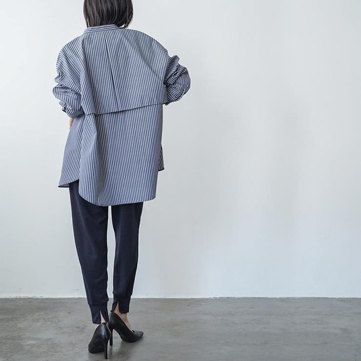 ペアスキンバックスリットジョガーパンツ ロング丈 M[品番