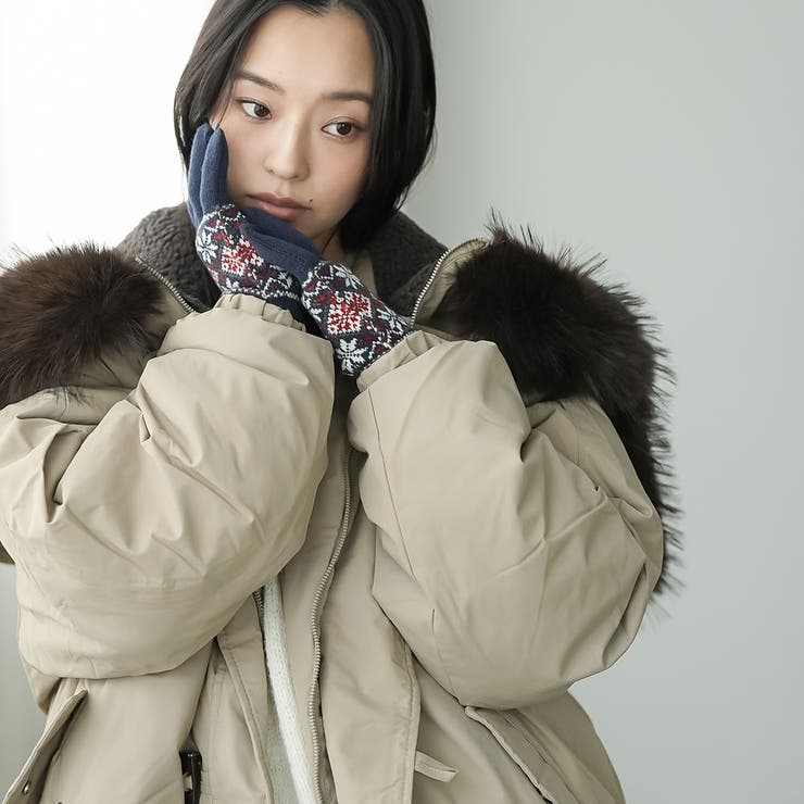 裏起毛スマホタッチ手袋 スマホタッチ対応 ノルディック | mili an deni | 詳細画像11 