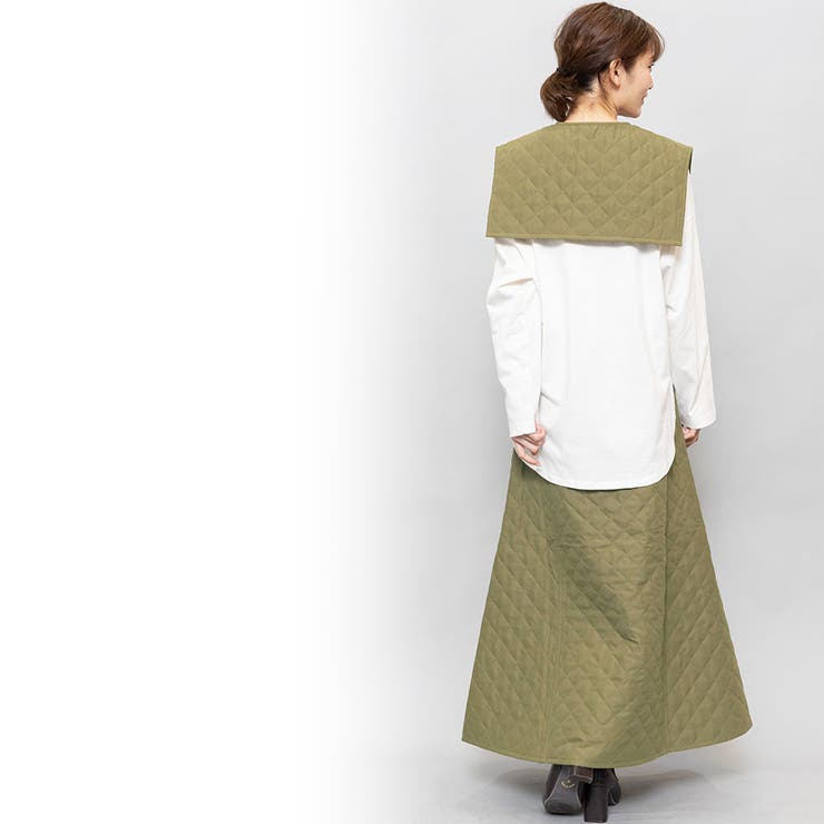 ピーチキャンバスキルト付け襟 セーラーカラー 無地 | mili an deni | 詳細画像8 