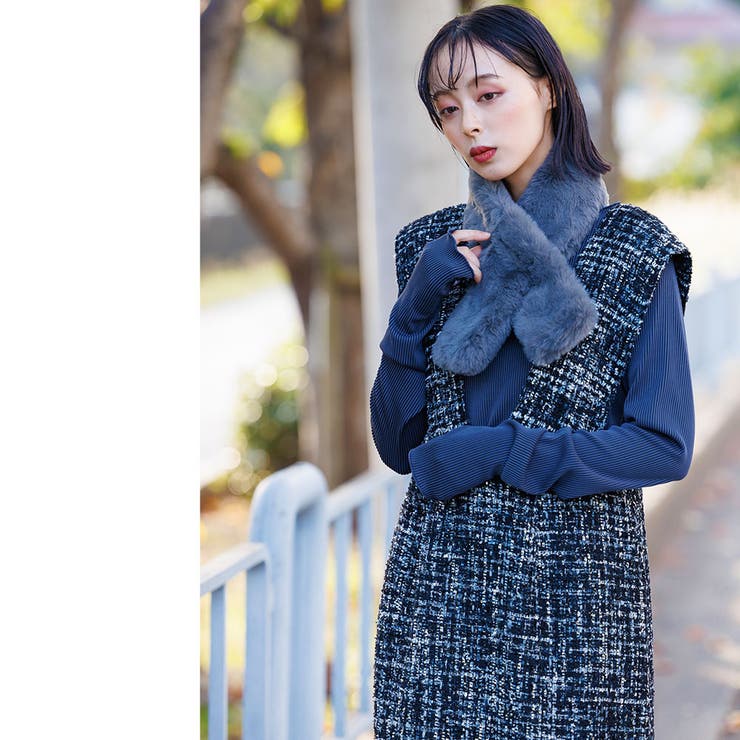 フェイクファーミニティペット フェイクファー ネックウォーマー | mili an deni | 詳細画像12 