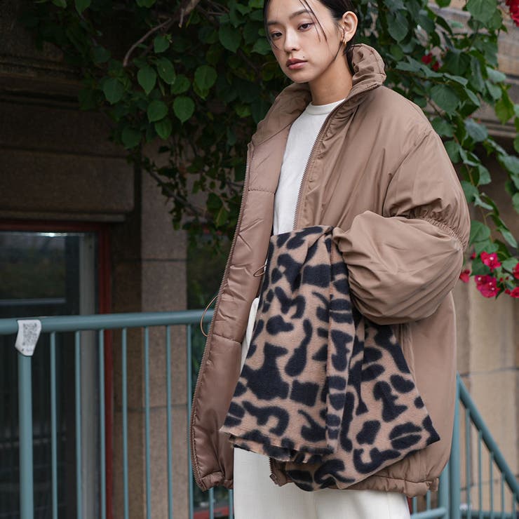 レオパード起毛ストール 大判 ストール | mili an deni | 詳細画像10 