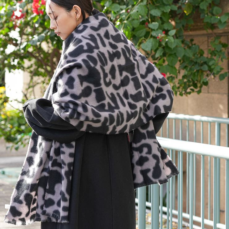 レオパード起毛ストール 大判 ストール | mili an deni | 詳細画像13 