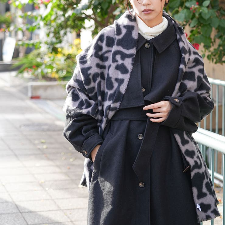 レオパード起毛ストール 大判 ストール | mili an deni | 詳細画像16 