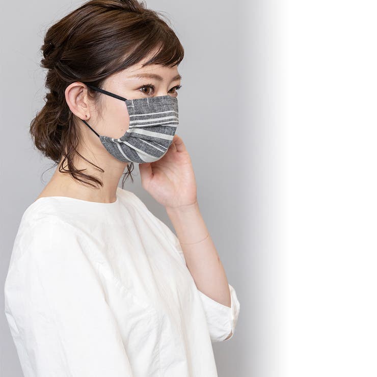 洗えるマスク ボーダー レース | mili an deni | 詳細画像11 