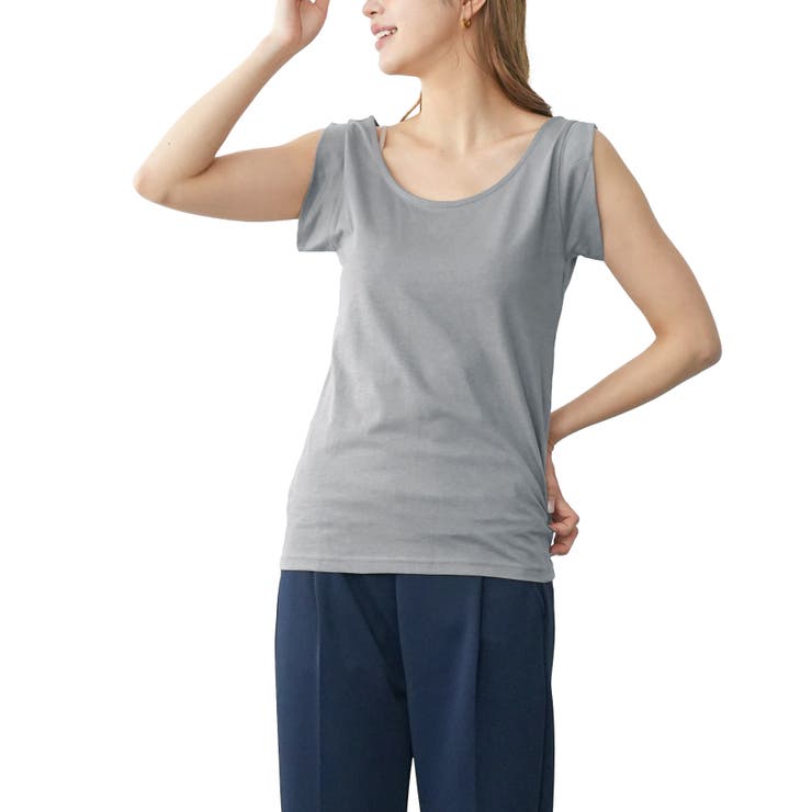 グレージュ | 脇汗防止タンクトップ 脇汗 カバー | mili an deni