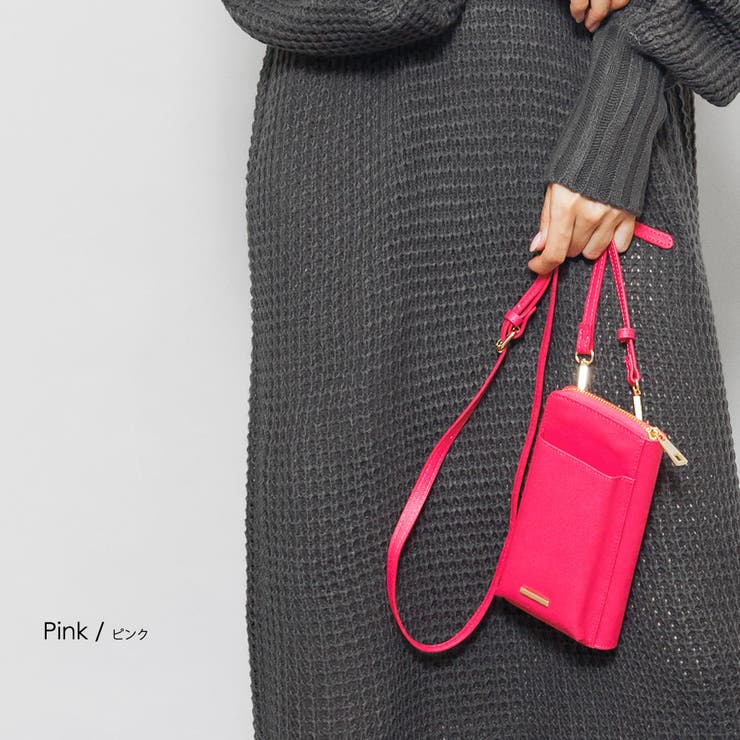 ピンク | ウォレットミニショルダー バッグ 鞄 | mili an deni