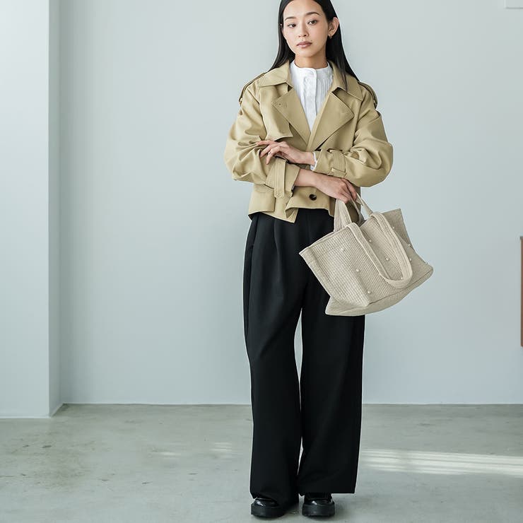 パール付き ヌビバッグ トートバッグ | mili an deni | 詳細画像12 