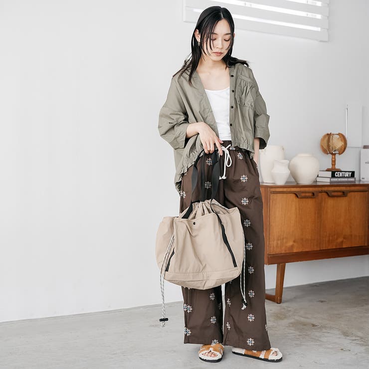 ワッシャーナイロンビッグトートバッグ ショルダーバッグ ハンドバッグ | mili an deni | 詳細画像13 
