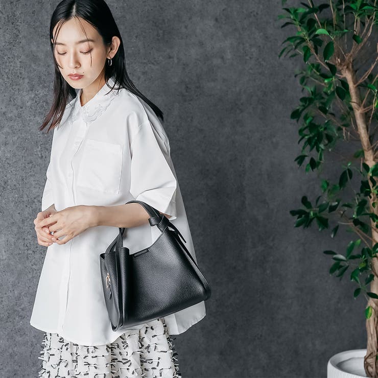 2WAYフェイクレザーバッグ ショルダーバッグ ハンドバッグ | mili an deni | 詳細画像9 