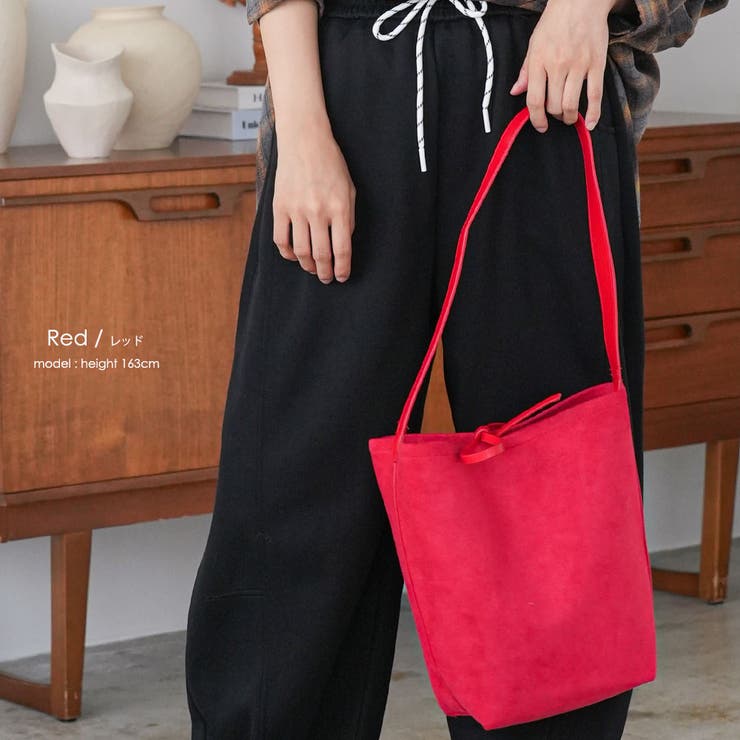 フェイクスウェードショルダーバッグ トートバッグ ショルダーバッグ | mili an deni | 詳細画像15 