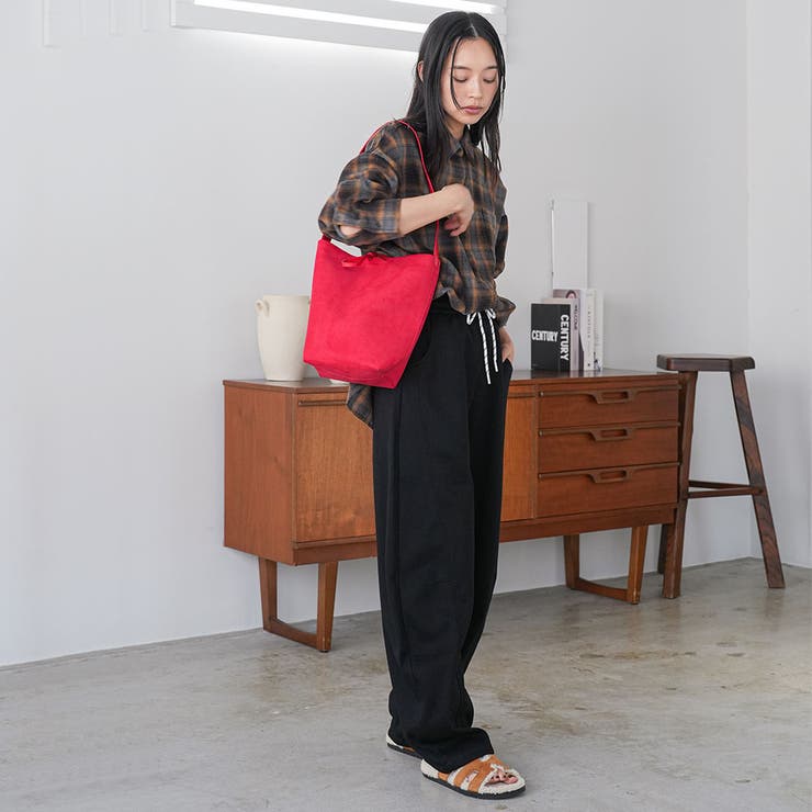 フェイクスウェードショルダーバッグ トートバッグ ショルダーバッグ | mili an deni | 詳細画像18 